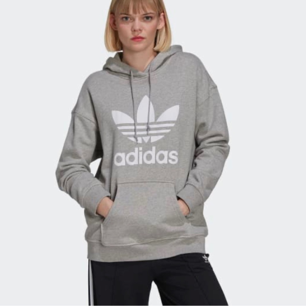 Like new! Women’s Adidas hoodie grey, sz M